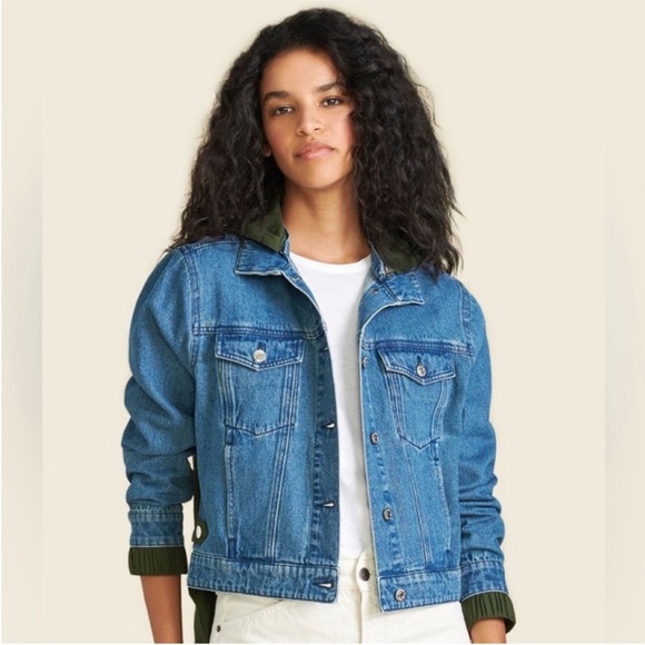 VERONICA BEARD Shani Denim-Twill Combo Jacket - Picture 4 of 15